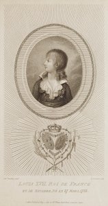 Louis XVII, konge af Frankrig af Luigi Schiavonetti