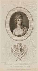 Marie Antoinette, dronning af Frankrig af Luigi Schiavonetti