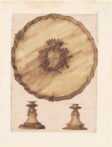 En salver og en gennembrudt base af Luigi Valadier