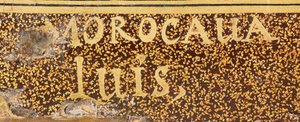Detalje af en kuppelformet eksportkiste, Edo-periode, midten af 1600-tallet (lak, guld og perlemor) (se også 493271) af Luis Morocaua or Murakawa