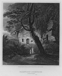 Warkworth Hermitage, Northumberland (gravering) af Luke (after) Clennell