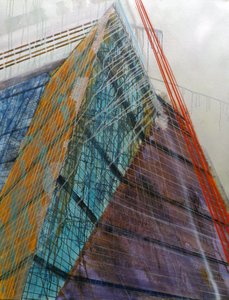Metastruktur VII, 2016 (olie på lærred) af Luke M Walker