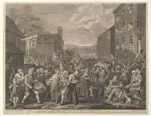 Marchen til Finchley - En repræsentation af vagternes march mod Scotla..., 12. juni 1761.
