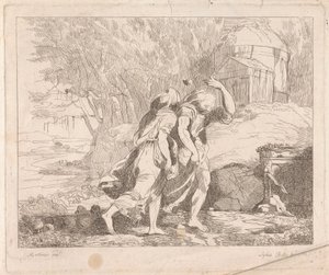 Deucalion og Pyrrha efter syndfloden