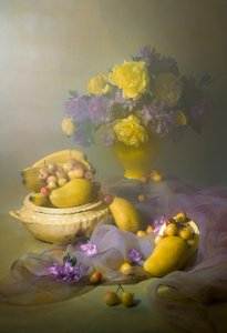 Elegante frugter og blomster af Lydia Jacobs