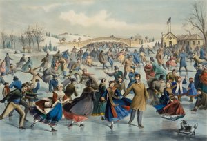 Central Park, Winter - The Skating Pond, 1862. af Lyman Wetmore Atwater