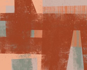 Jordnær, geometrisk, abstrakt af MANSI SAXENA