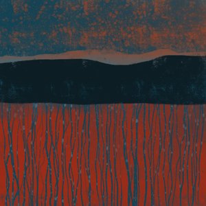 Moody Orange Field af MANSI SAXENA