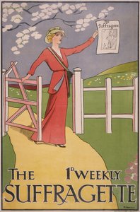 Plakat for avisen The Suffragette, c1910-c1915 af M Bartels