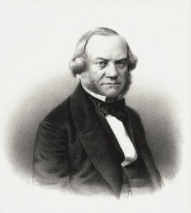 Portræt af direktøren for de kejserlige teatre Alexander Mikhaylovich Gedeonov, 1858. af M. Baryshev