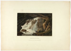 Neptuns grotte, plade treogtyve fra Roms ruiner af M. Dubourg