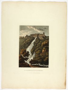 Cascatelle og staldene i Mecenas, planche 33 fra Roms ruiner af M. Dubourg