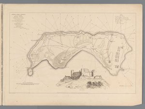 Englændernes erobring af Banda den 9. august 1810 Illustrativ beretning om kaptajn Coles fremragende præstation ved erobringen af ​​øen Banda (titel på objektet) af M. Graham