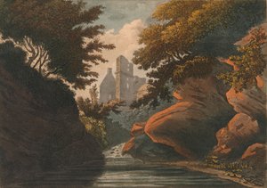 Rosline Castle, 1800. af M. Merigot