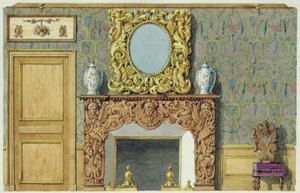 Skorsten i spisestuen på rue Fortune, hus købt af Balzac i 1847
