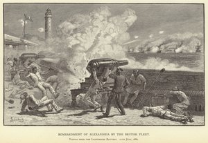 Den britiske flådes bombardement af Alexandria af M. Schonberg