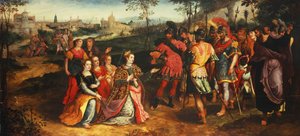 Coriolanus og Volumnia, af Maarten de Vos