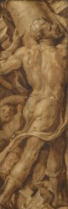 Samson knuser templets søjler af Maarten van Heemskerck (signed by artist)
