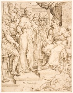 Kristus før Herodes af Maarten van Heemskerck