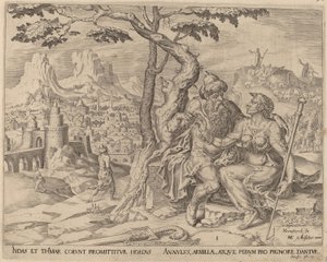 Juda giver Tamar pantet, ca. 1566