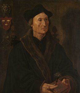 Portræt af Johannes Colmannus, rektor for klosteret Sankt Agatha i Delft af Maarten van Heemskerck
