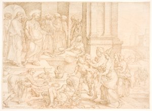 Saphiras død af Maarten van Heemskerck