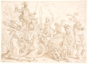 Triumfvogn. Bellum (krig) af Maarten van Heemskerck