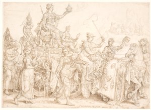 Triumfvogn Overflod (rig) af Maarten van Heemskerck