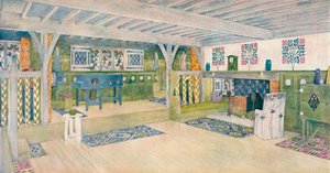 Musikrum i et hus i Crowborough, c1902