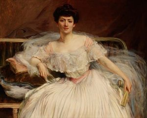 Portræt af en dame af Madeleine Carpentier
