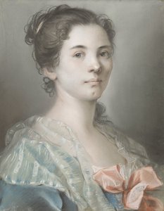 Portræt af en ung kvinde af Madeleine Françoise Basseporte
