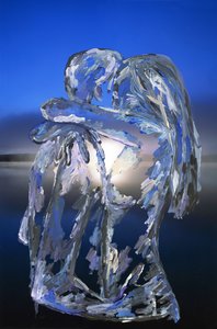 Blue Lovers, 2022 (akrylmaling på arkivbestandigt pigmentprint)