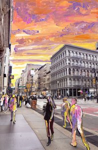 NYC Dream, 2019 (akrylmaling på arkivbestandigt pigmentprint)