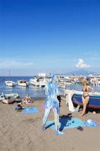 Sorrento Blue (akrylmaling på arkivbestandigt pigmentprint)