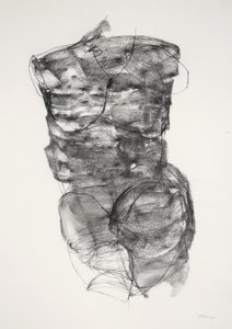 Torso 4, 2022 (kul på papir)