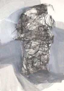 Torso 6, 2022 (kul på papir)