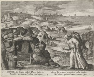 Sankt Dorotheus af Gaza som eremit, 1600.