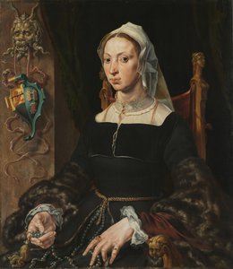 Portræt af Machtelt Suijs, ca. 1540-1545. af Maerten van Heemskerck