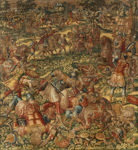 Historien om Gideon, slutningen af det 16. århundrede (silke og uld) af Maerten van Heemskerck