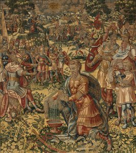 Historien om Gideon, slutningen af det 16. århundrede (silke og uld) af Maerten van Heemskerck