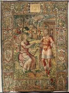 Historien om Gideon, slutningen af det 16. århundrede (silke og uld) af Maerten van Heemskerck