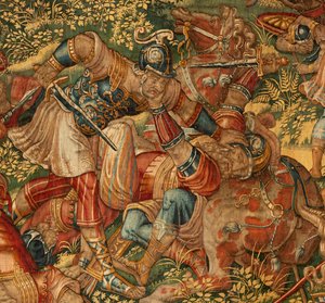 Historien om Gideon, slutningen af det 16. århundrede (silke og uld) af Maerten van Heemskerck