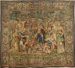 Historien om Gideon, slutningen af det 16. århundrede (silke og uld) af Maerten van Heemskerck