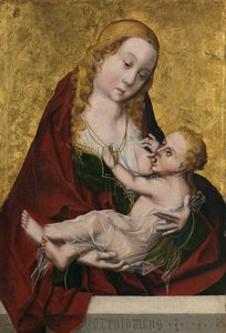 Jomfruen, der dier barnet, ca. 1490 af Maestro Bartolomé