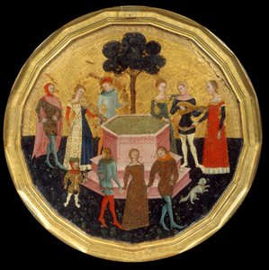 Kærlighedens have, c.1370 af Maestro di Deschi Da Parto