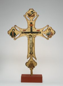 Processionskors, ca. 1320 (olie på lærred på træ) af Maestro di Santa Chiara