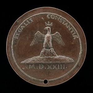 Kronørn på en høj midt i vandet [omvendt], 1523.