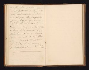 Manuskriptuddrag fra Lady De Lanceys Narrative of the Waterloo Campaign af Magdalene Hall De Lancey