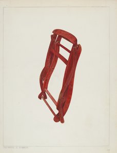 Barneklapstol, ca. 1938. af Magnus S. Fossum