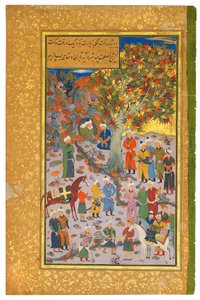 Besøg hos en dervish, 1560-61 af Mahmud Muzahhib